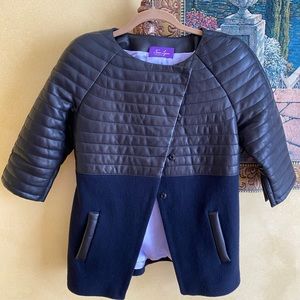 Nonoo Lyons quilted leather jacket Size 4